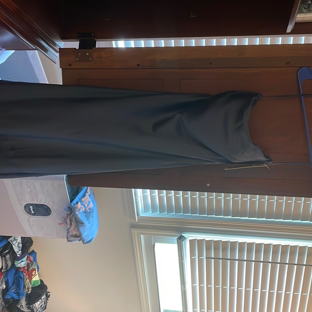 Revelry Leo Satin Dress, Romantic Blue. Size 6, Regular Maxi length